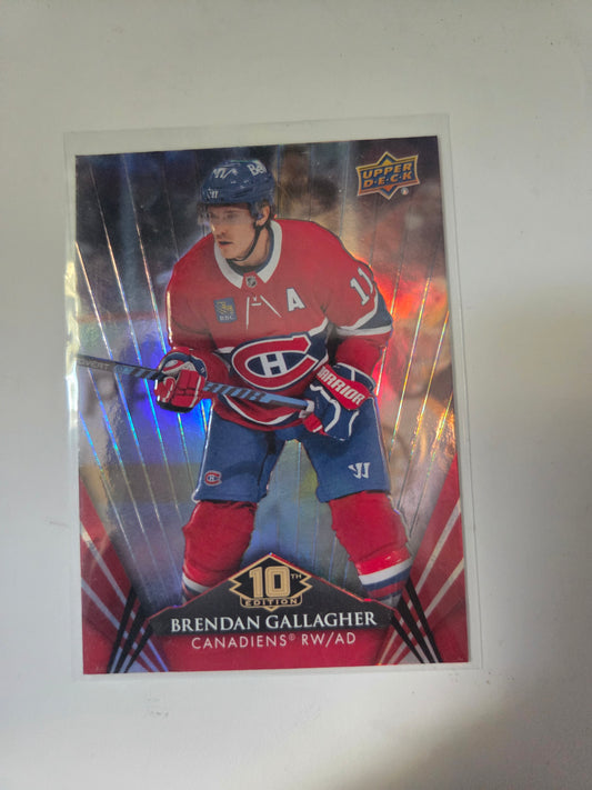 Brendan Gallagher Upper Deck 10th Edition #27 [Montreal Canadians]