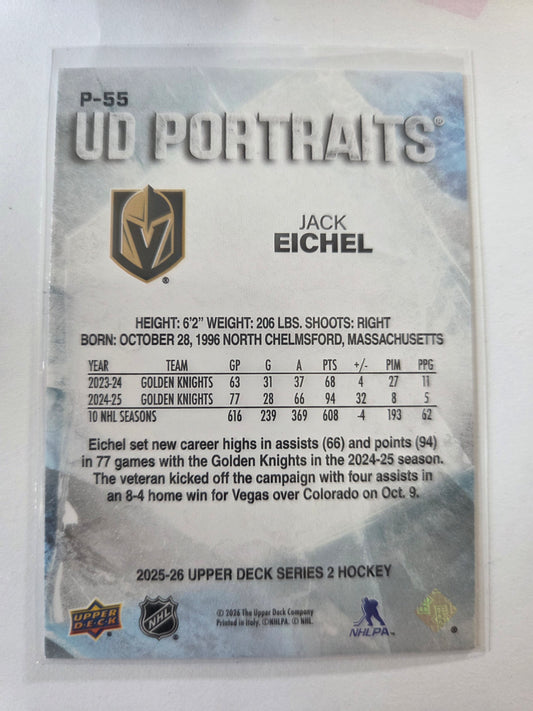 Jack Eichel Upper Deck Series 2 UD Portraits [Las Vegas Golden Knights]