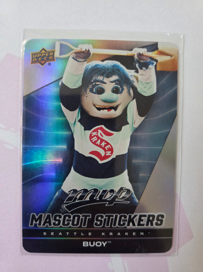 Buoy Upper Deck MVP Hockey Mascot Stickers [Seattle Kraken]