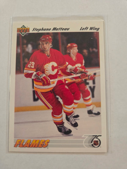 Stephane Matteau 91/92 Upper Deck #121 [Calgary Flames]