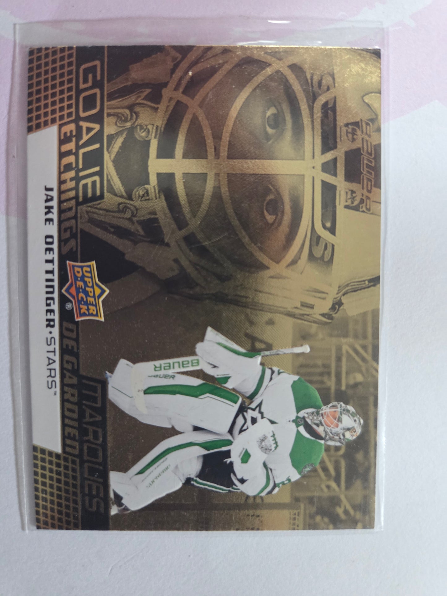 Jake Oettinger Upper Deck Goalie Etchings [Dallas Stars]