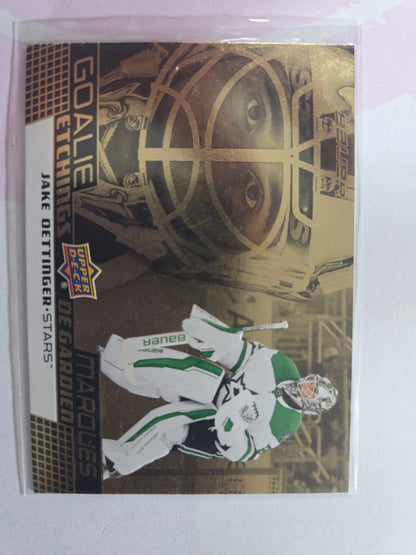 Jake Oettinger Upper Deck Goalie Etchings [Dallas Stars]