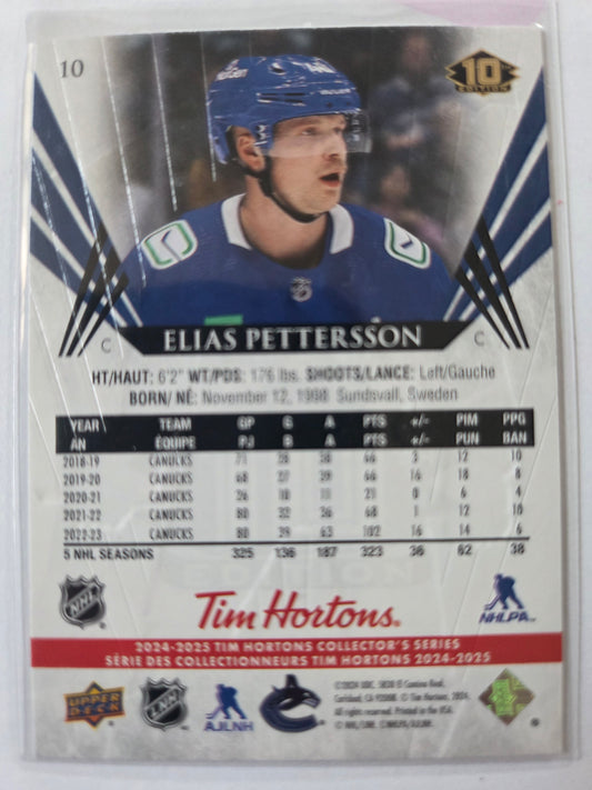 Elias Pettersson Upper Deck 10th Edition #10 [Vancouver Canucks]