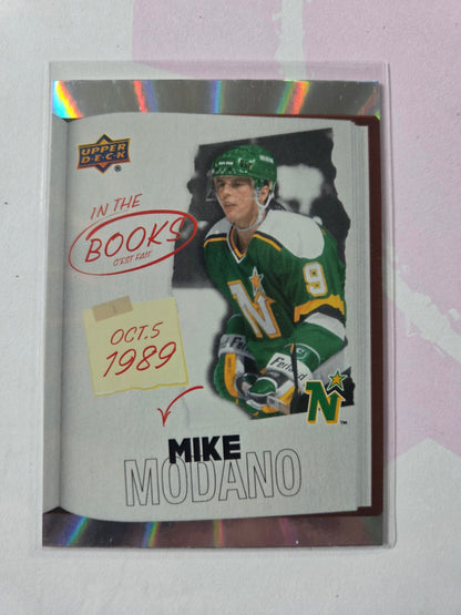 Mike Modano Upper Deck In The Books [Minnesota North Stars]