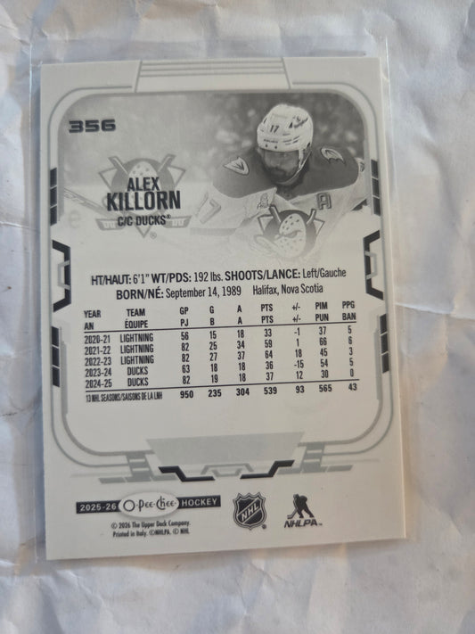 Alex Killorn O-Pee-Chee #356 [Anaheim Ducks]