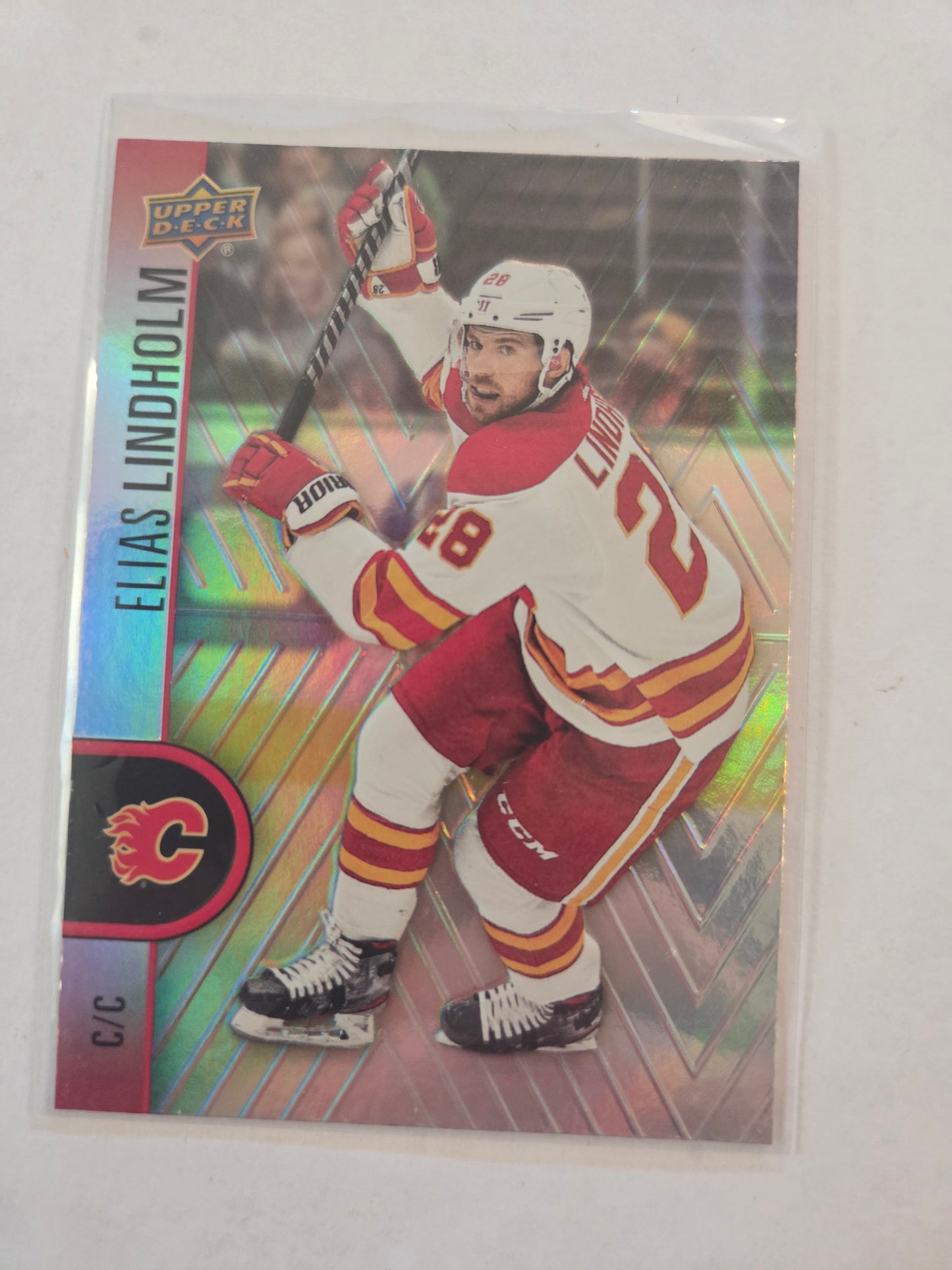 Elias Lindholm Tim Hortons Upper Deck #28 [Calgary Flames]