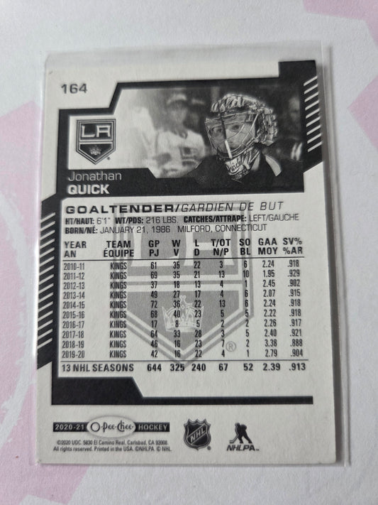 Jonathan Quick O-Pee-Chee Hockey #164 [Los Angeles Kings]