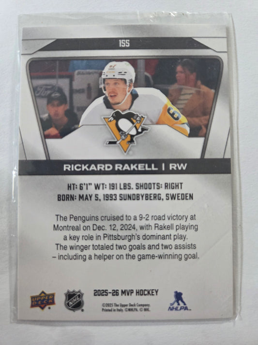 Rickard Rakell Upper Deck MVP Hockey #155 [Pittsburgh Penguins]