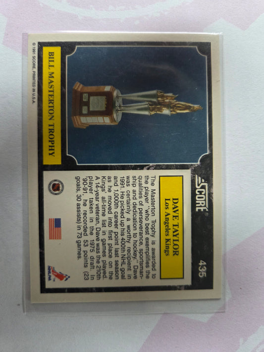 Dave Taylor NHL Score Bill Masterson Trophy #435 [Los Angeles Kings]