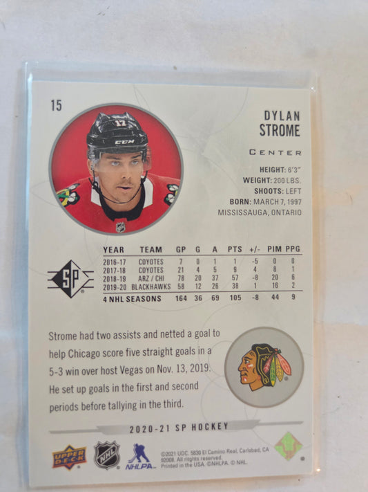Dylan Strome SP Hockey #15 [Chicago Blackhawks]