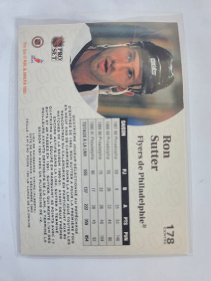 Ron Sutter French NHL Pro Set #178 [Philadelphia Flyers]