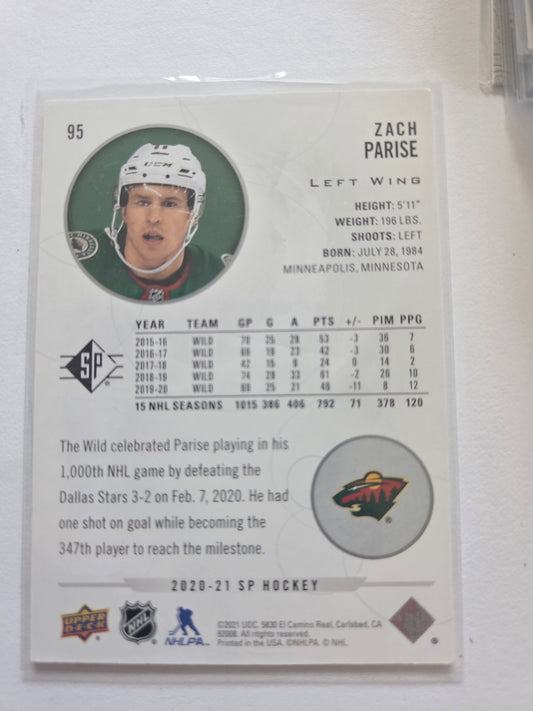 Zach Parise SP Hockey #95 [Minnesota Wild]
