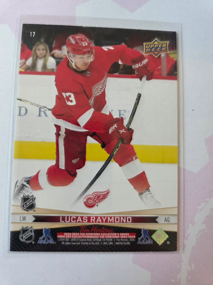 Lucas Raymond/Dylan Larkin Upper Deck Tim Hortons #17 [Detroit Red Wings]
