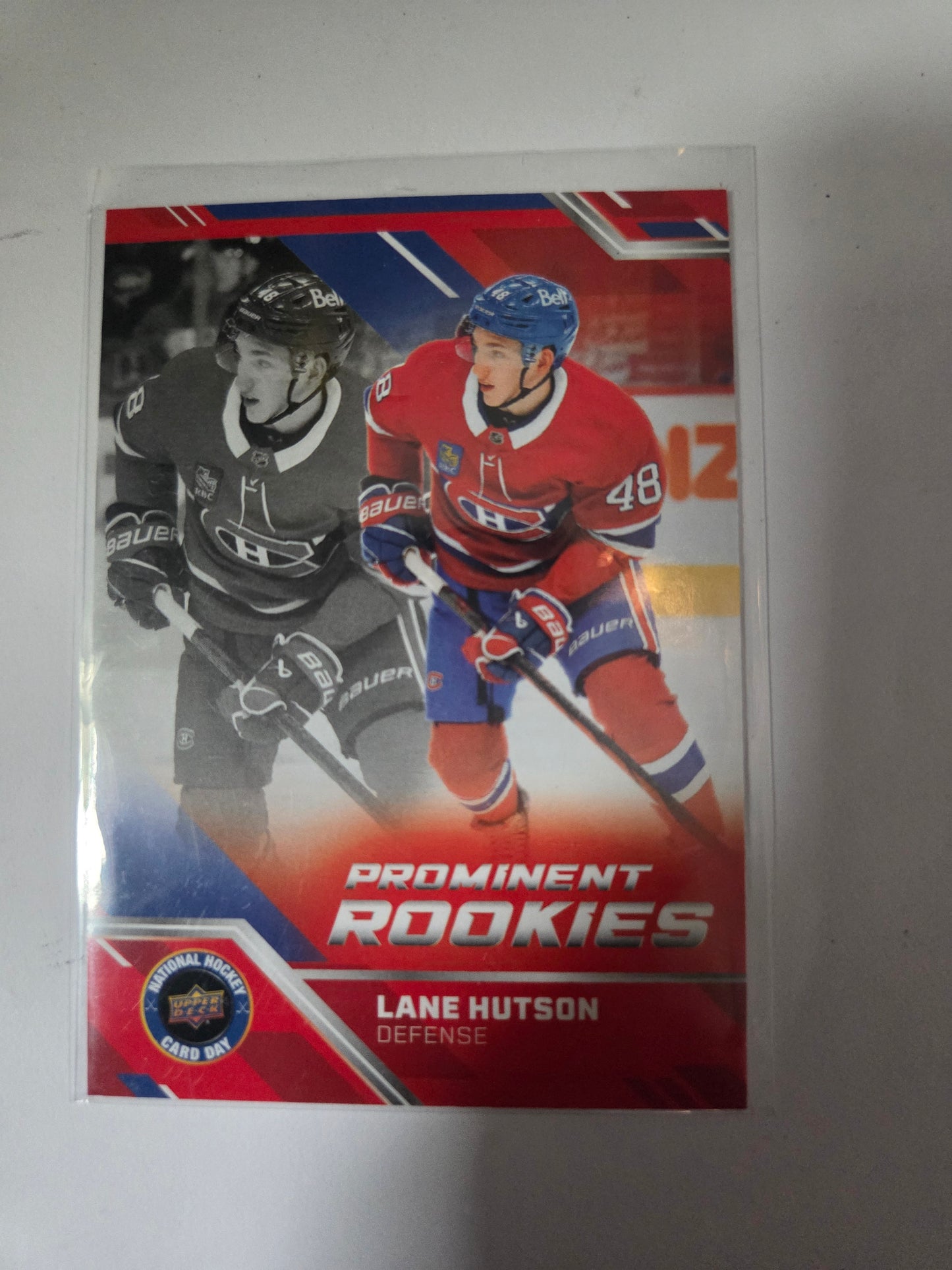 Lane Hutson Upper Deck National Hockey Card Day Prominent Rookies [Montreal Canadians]