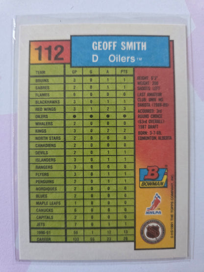 Geoff Smith Bowman #112 [Edmonton Oilers]