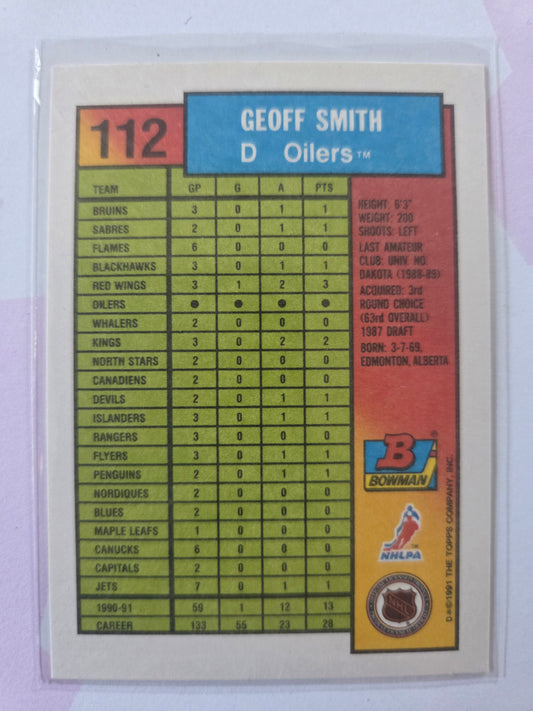 Geoff Smith Bowman #112 [Edmonton Oilers]