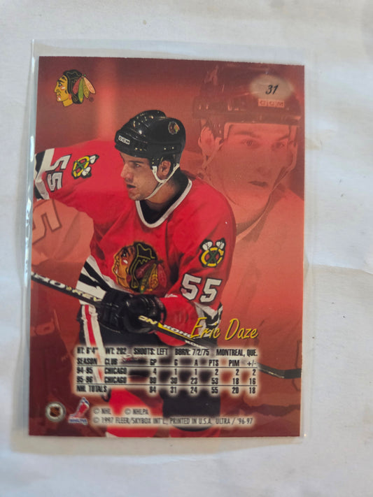Eric Daze 96-97 Fleer Ultra #31 [Chicago Blackhawks]