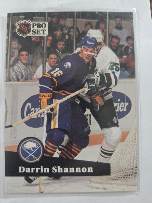 Darrin Shannon French NHL Pro Set #14 [Buffalo Sabres]
