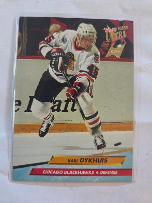 Karl Dykhuis 92-93 Fleer Ultra #274 [Chicago Blackhawks]