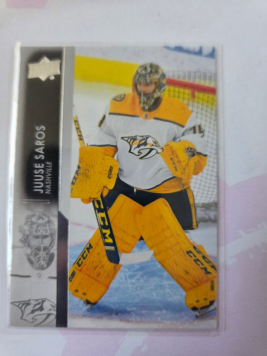 Juuse Saros Upper Deck Series 1 #105 [Nashville Predators]