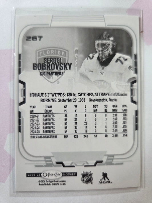Sergei Bobrovsky O-Pee-Chee Hockey #267 [Florida Panthers]