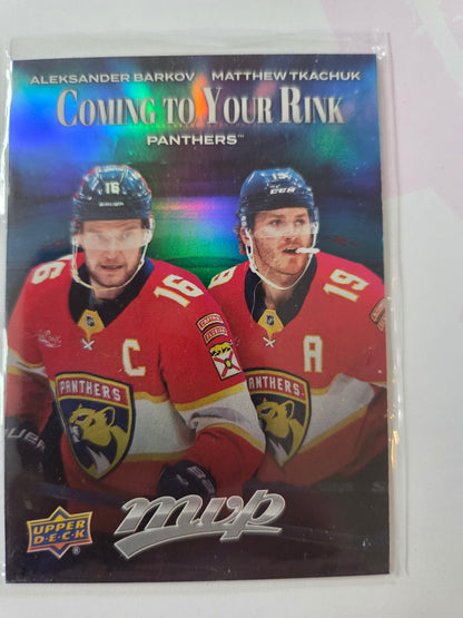 Aleksander Barkov/Matthew Tkachuk Upper Deck MVP Hockey Coming To your Rink [Florida Panthers]