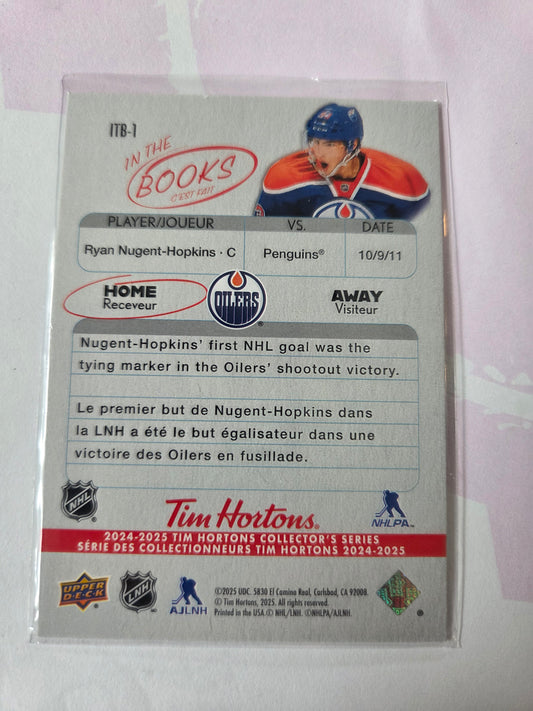 Ryan Nugent-Hopkins Upper Deck In the Books [Edmonton Oilers]