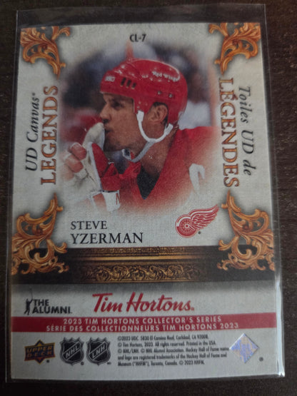 Steve Yzerman Upper Deck UD Canvas Legends [Detroit Red Wings]