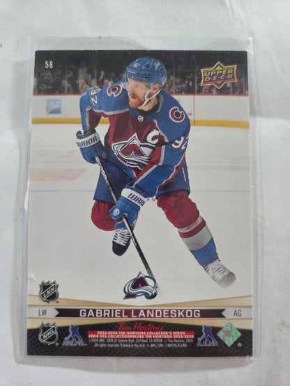 Cale Makar/Gabriel Landeskog Upper Deck Tim Hortons #58 [Colorado Avalanche]