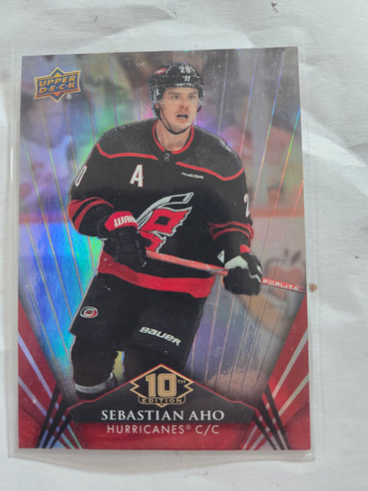 Sebastian Aho Upper Deck 10th Edition #42 [Carolina Hurricanes]