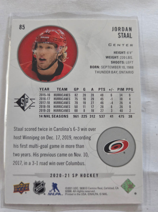 Jordan Staal SP Hockey #85 [Carolina Hurricanes]