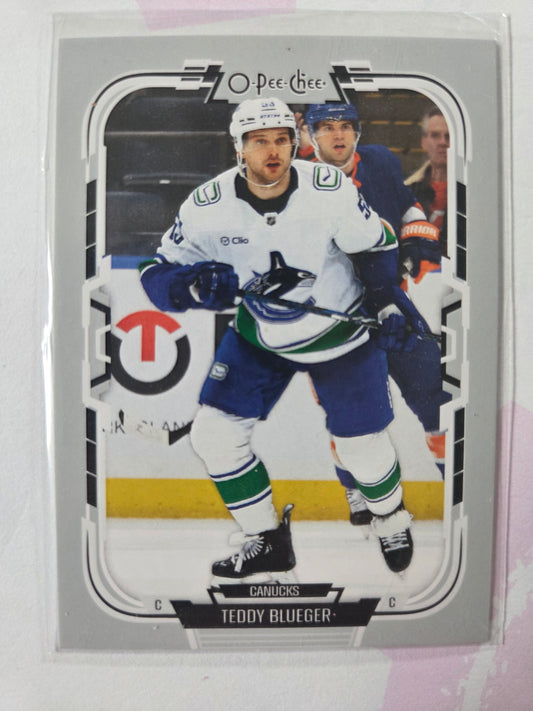 Teddy Blueger O-Pee-Chee Hockey #80 [Vancouver Canucks]