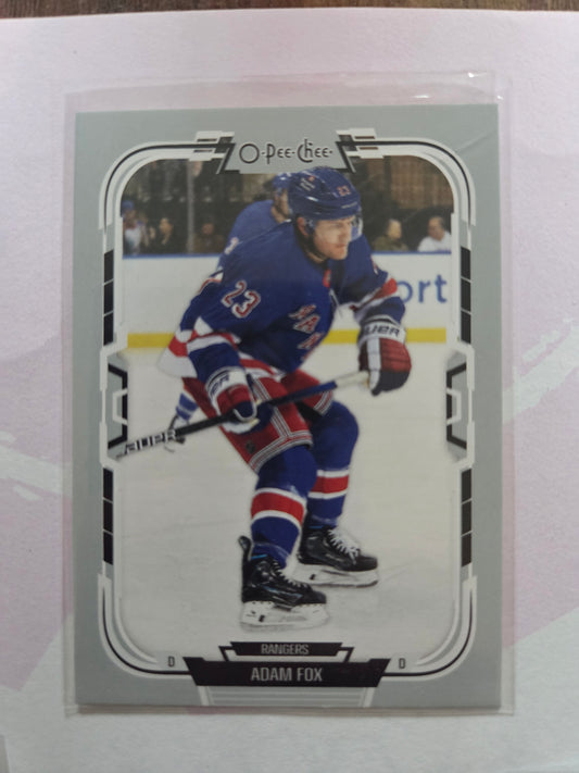 Adam Fox O-Pee-Chee Hockey #318 [New York Rangers]