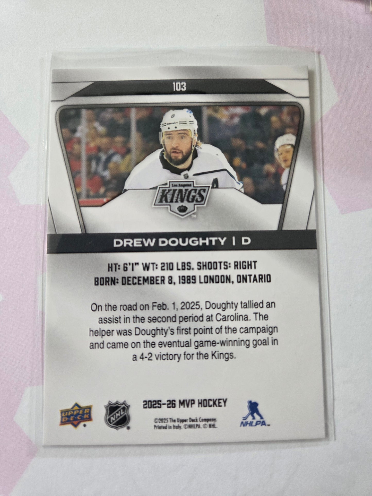 Drew Doughty Upper Deck MVP Hockey #103 [Los Angeles Kings]