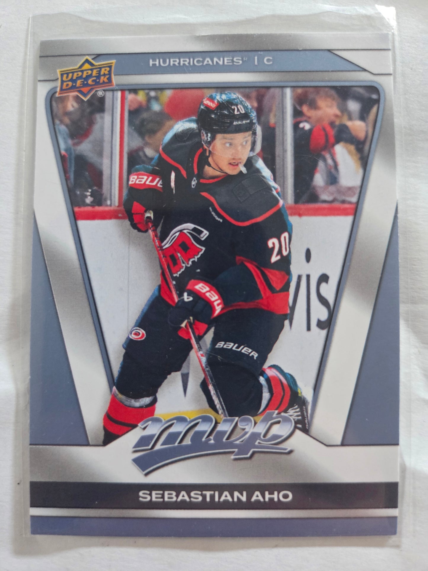 Sebastian Aho Upper Deck MVP Hockey #198 [Carolina Hurricanes]