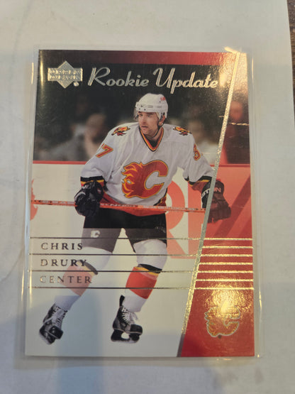 Chris Drury Upper Deck Rookie Update #16 [Calgary Flames]