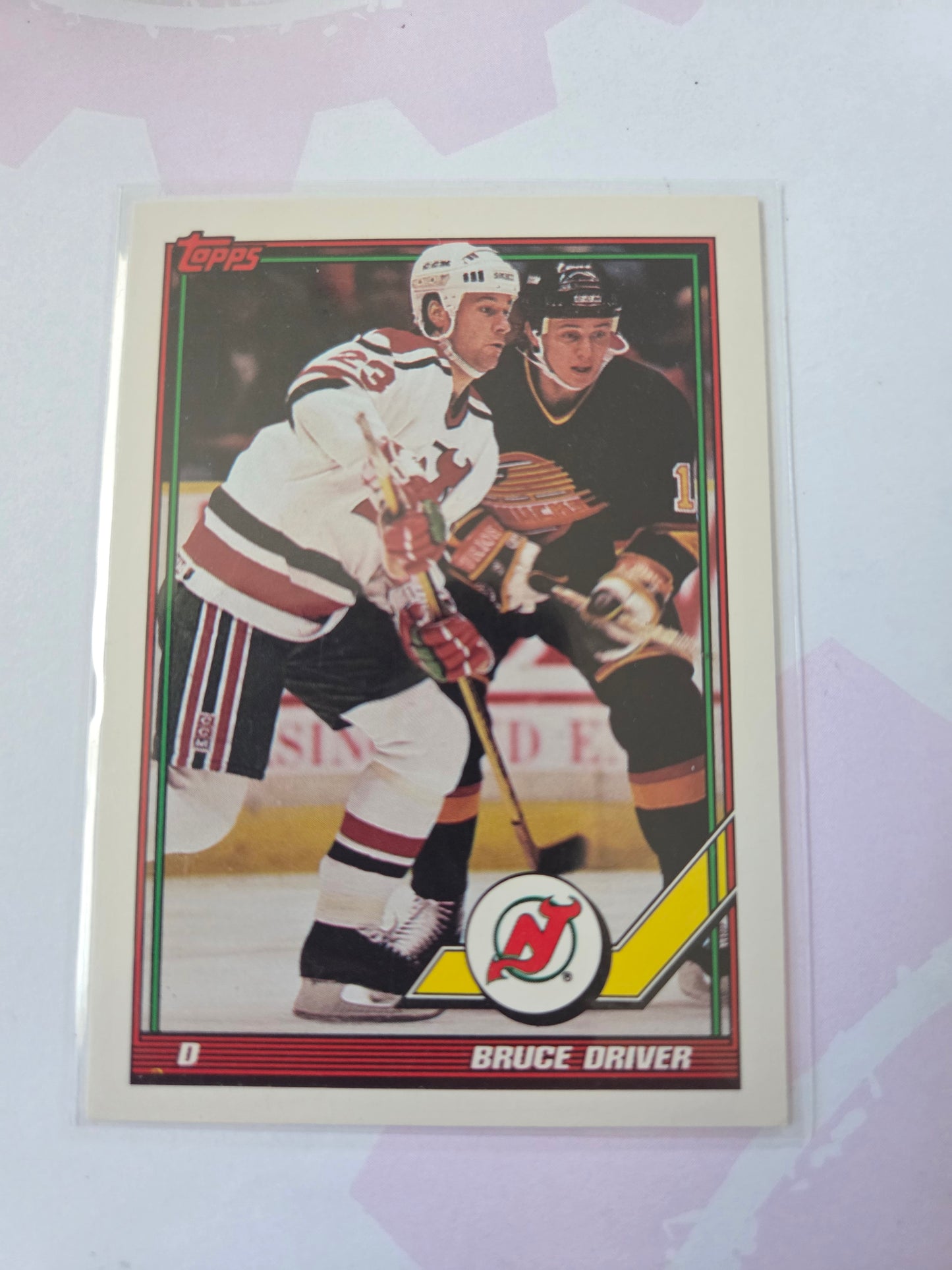 Bruce Driver NHL Topps #294 [New Jersey Devils]
