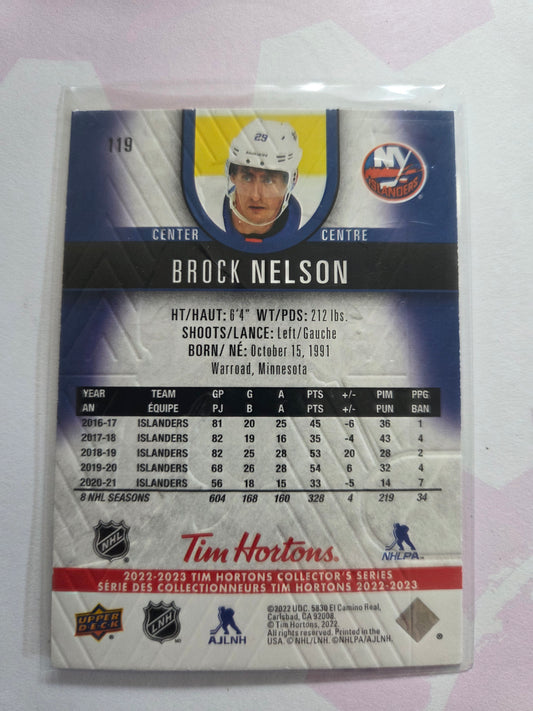 Brock Nelson Upper Deck Tim Hortons #119 [New York Islanders]