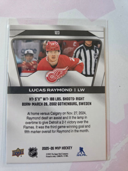 Lucas Raymond Upper Deck MVP Hockey #123 [Detroit Red Wings]