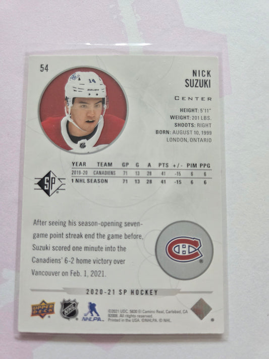 Nick Suzuki SP Hockey #54 [Montreal Canadians]