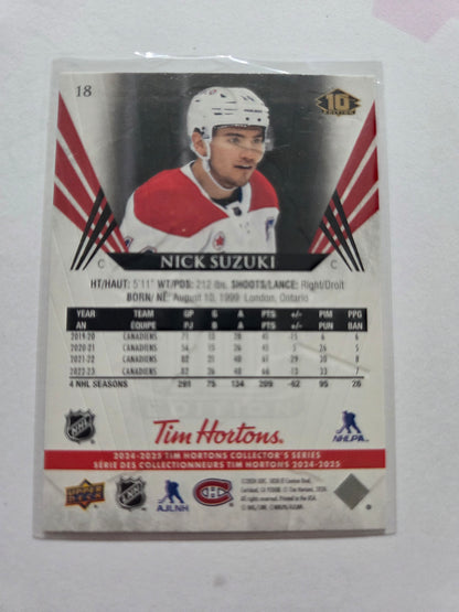Nick Suzuki Upper Deck 10th Edition #18 [Montreal Canadians]