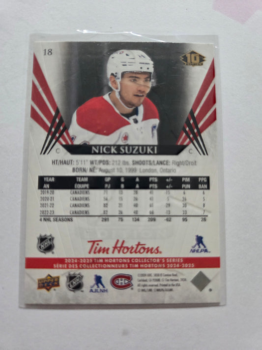 Nick Suzuki Upper Deck 10th Edition #18 [Montreal Canadians]