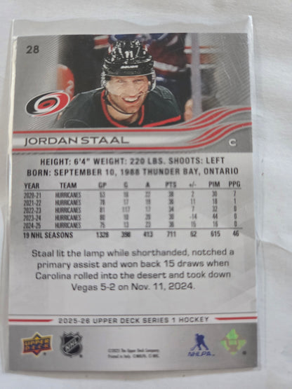 Jordan Staal Upper Deck Series 1 #28 [Carolina Hurricanes]