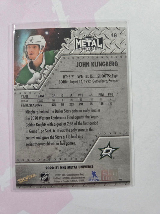 John Klingberg NHL Metal Universe #49 [Dallas Stars]