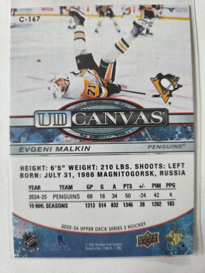 Evgeni Malkin Upper Deck Series 2 UD Canvas [Pittsburgh Penguins]