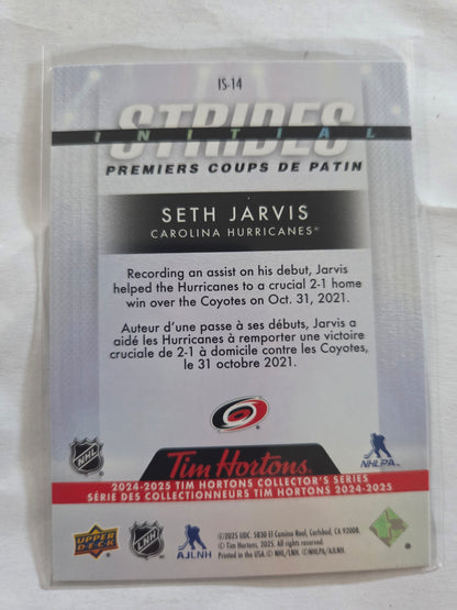 Seth Jarvis Upper Deck Initail Strides [Carolina Hurricanes]