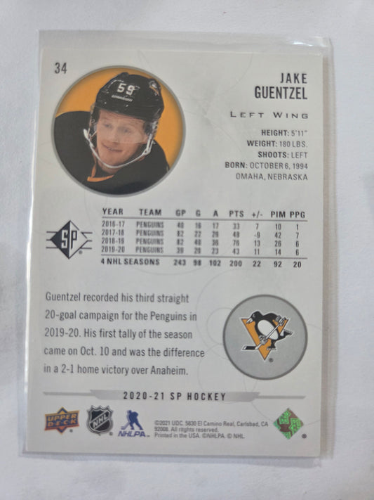 Jake Guentzel SP Hockey #34 [Pittsburgh Penguins]