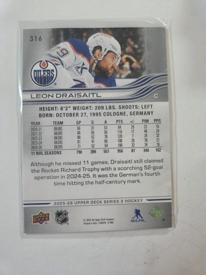 Leon Draisaitl Upper Deck Series 2 #316 [Edmonton Oilers]