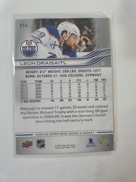 Leon Draisaitl Upper Deck Series 2 #316 [Edmonton Oilers]