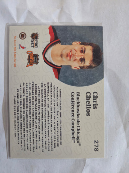 Chris Chelios French NHL Pro Set #278 [Chicago Blackhawks]